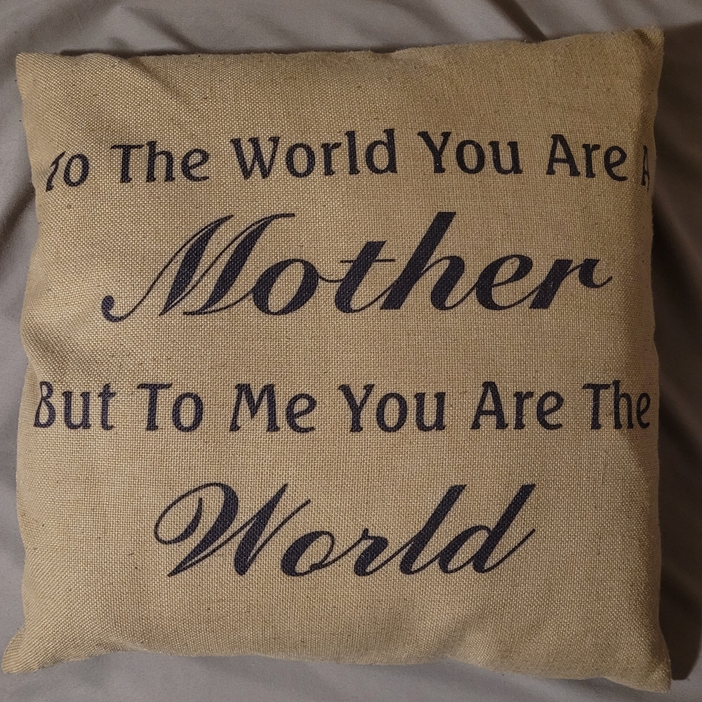 Beige Mother Pillow.